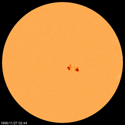 Sunspot regions