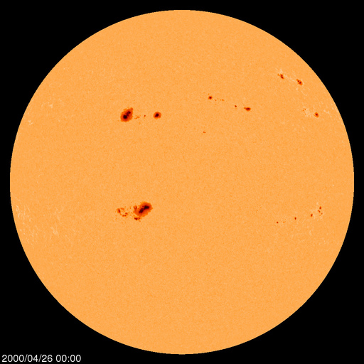 Sunspot regions