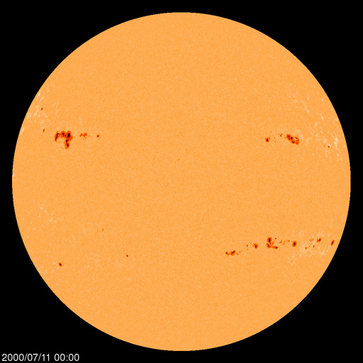 Sunspot regions