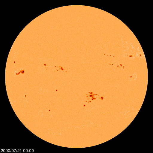 Sunspot regions