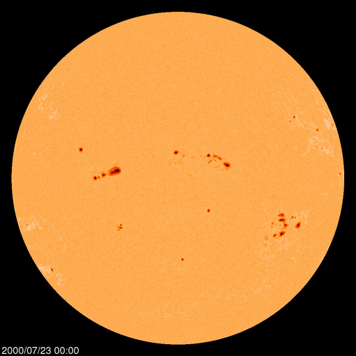 Sunspot regions