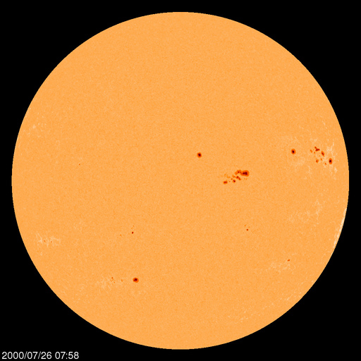 Sunspot regions