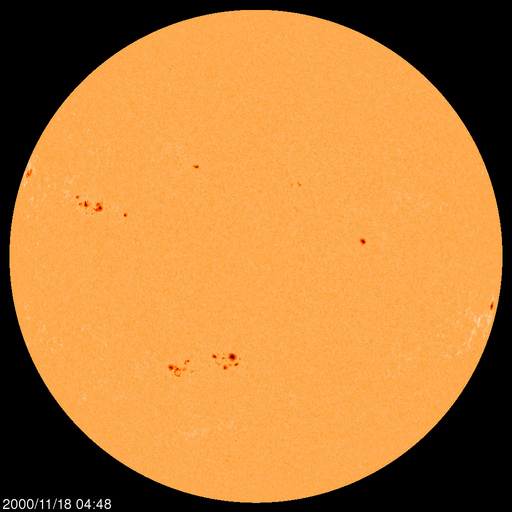 Sunspot regions