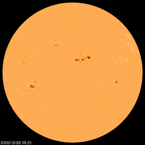 Sunspot regions