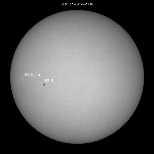 Sunspot regions