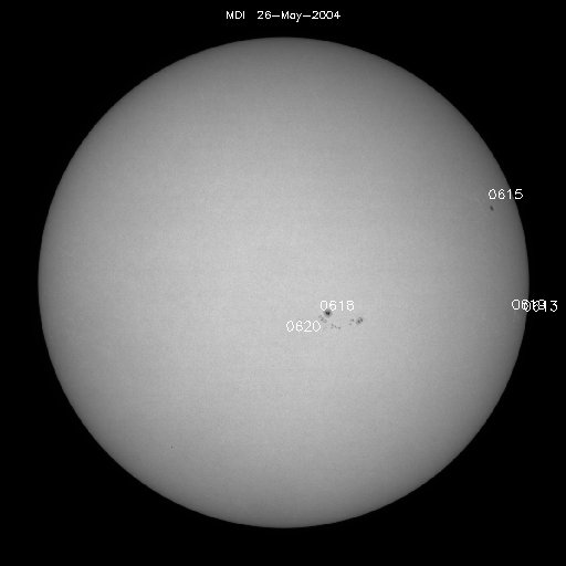 Sunspot regions