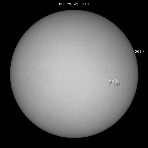 Sunspot regions