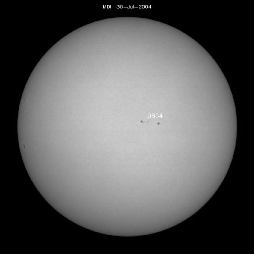 Sunspot regions