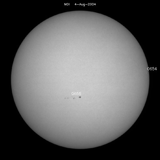 Sunspot regions