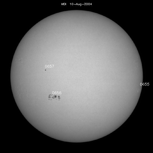 Sunspot regions