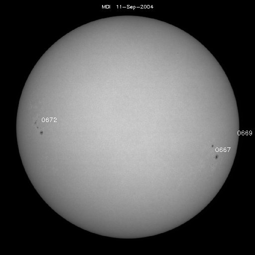 Sunspot regions