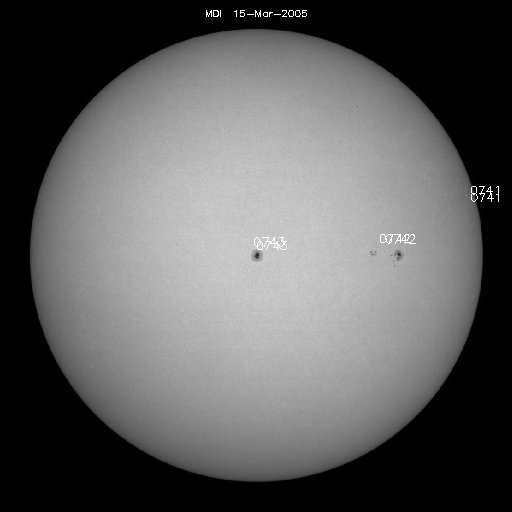 Sunspot regions