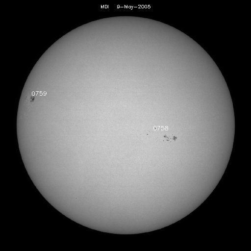 Sunspot regions