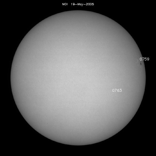 Sunspot regions