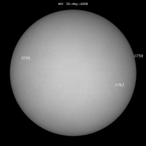 Sunspot regions