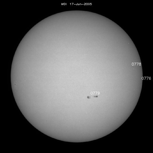 Sunspot regions