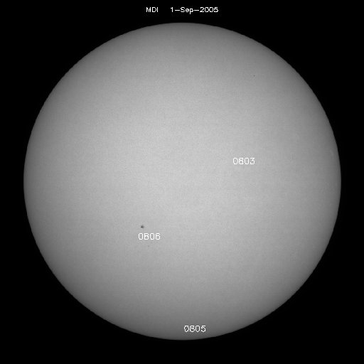 Sunspot regions