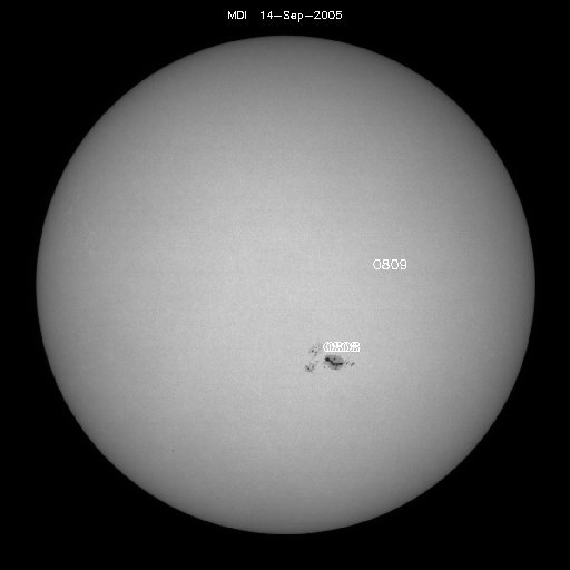 Sunspot regions