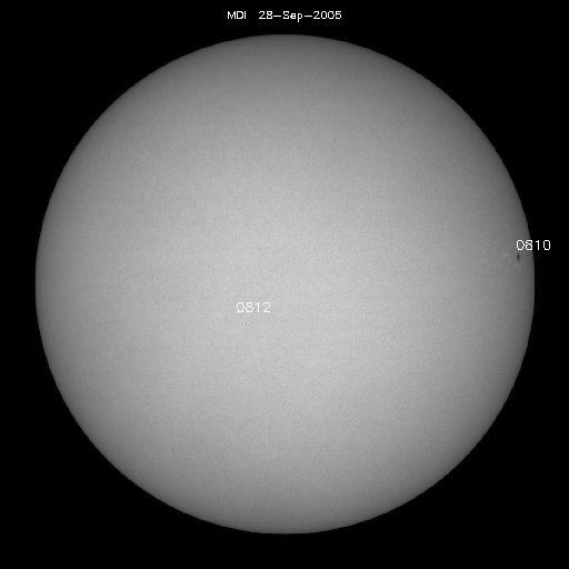 Sunspot regions