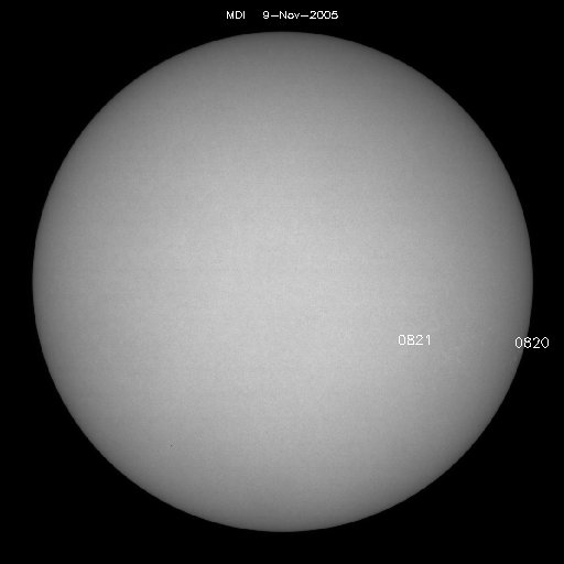 Sunspot regions