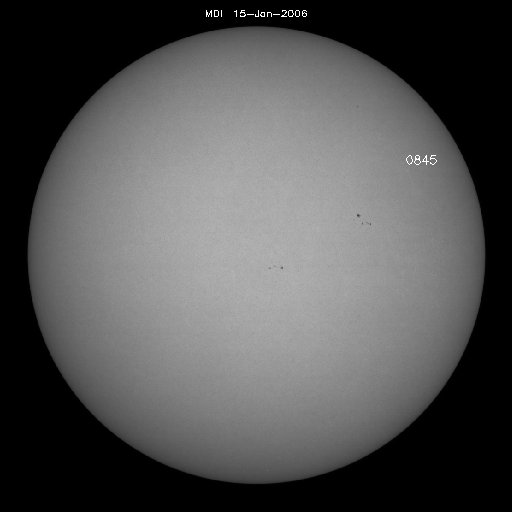 Sunspot regions