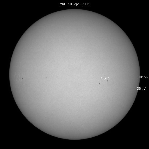 Sunspot regions