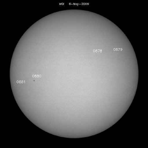 Sunspot regions