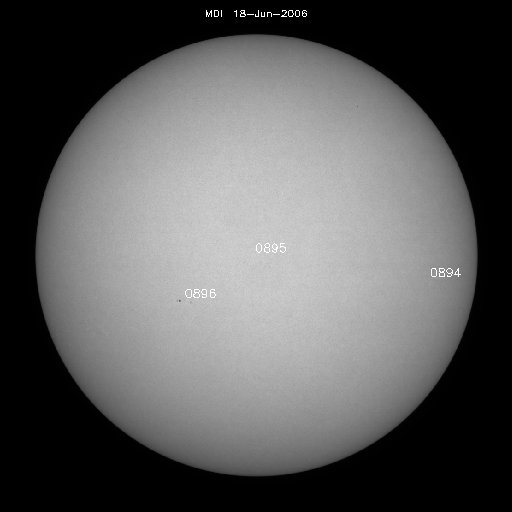 Sunspot regions