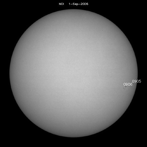 Sunspot regions