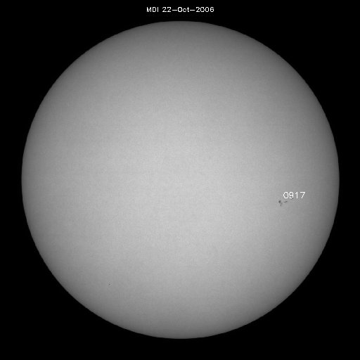 Sunspot regions