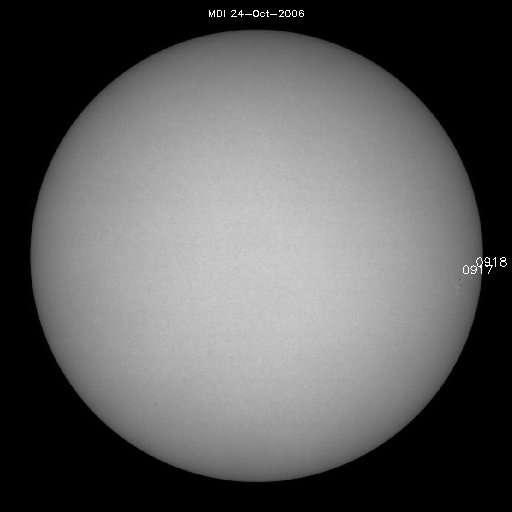 Sunspot regions