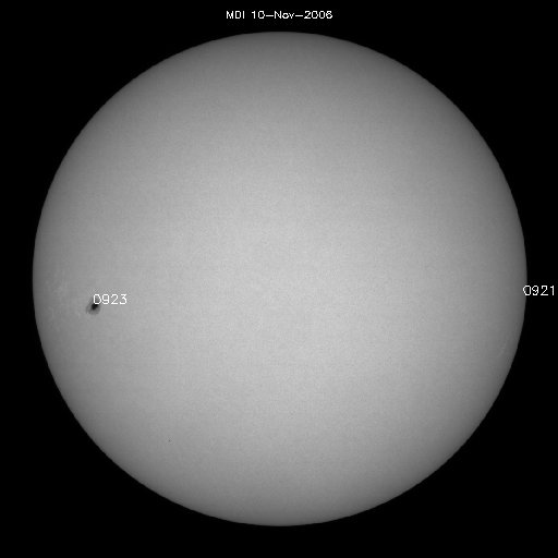 Sunspot regions