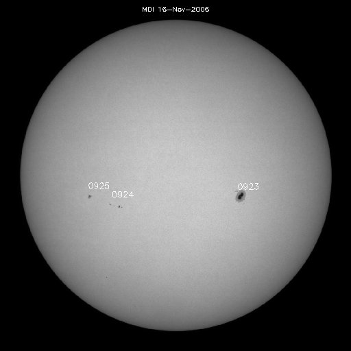 Sunspot regions