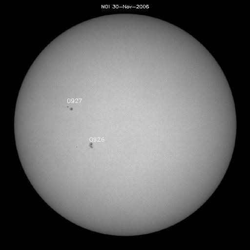 Sunspot regions