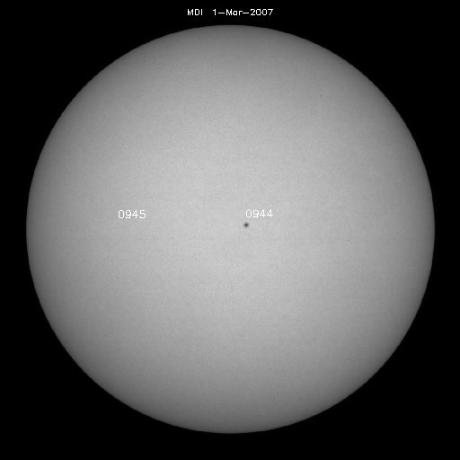 Sunspot regions