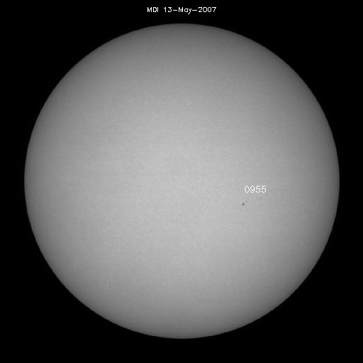 Sunspot regions