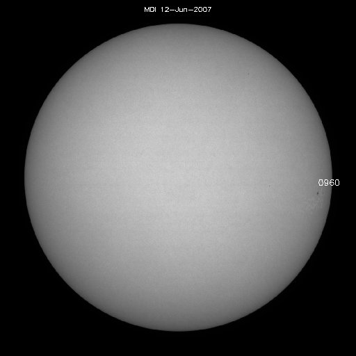 Sunspot regions