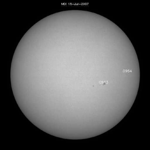 Sunspot regions