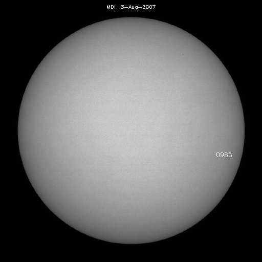 Sunspot regions