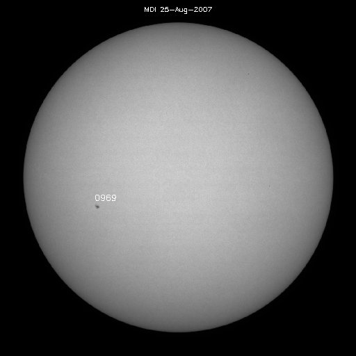 Sunspot regions