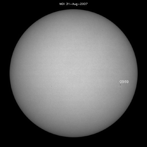 Sunspot regions