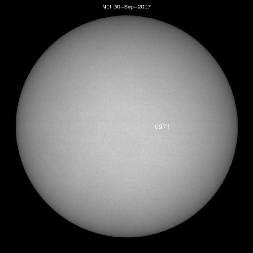 Sunspot regions