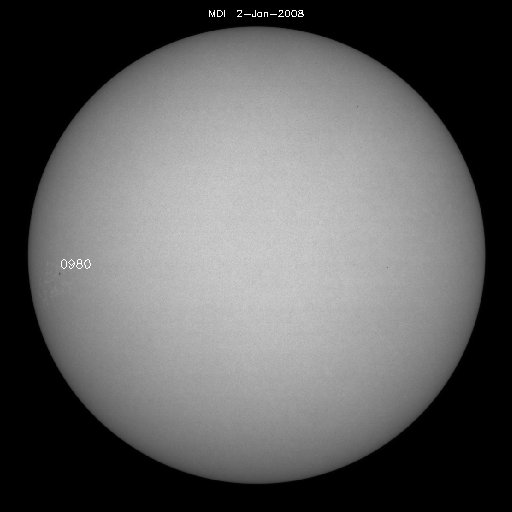 Sunspot regions