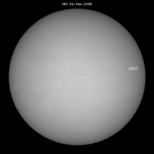 Sunspot regions