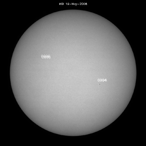 Sunspot regions