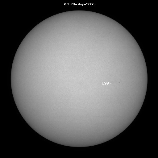 Sunspot regions