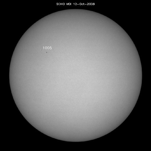 Sunspot regions