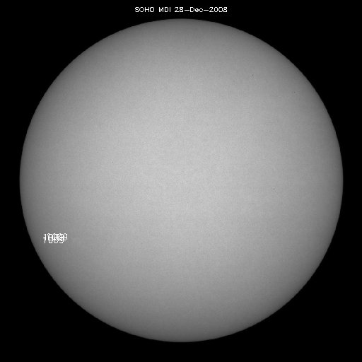 Sunspot regions