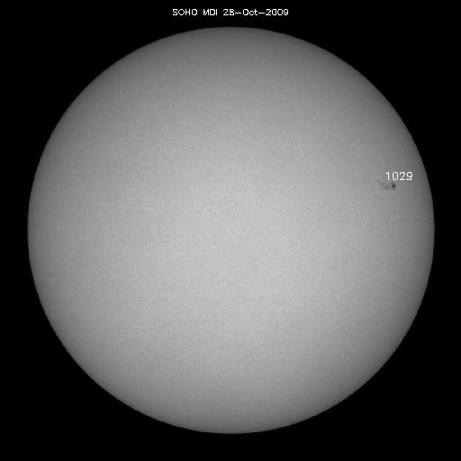 Sunspot regions