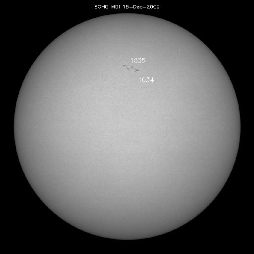 Sunspot regions